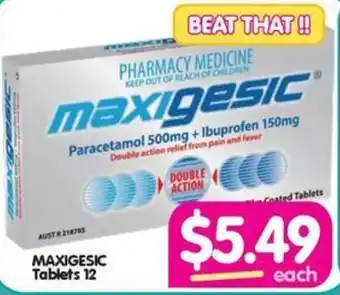 Your Discount Chemist MAXIGESIC Tablets 12 offer