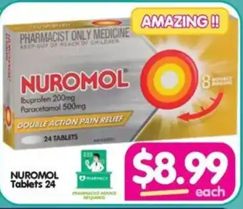 Your Discount Chemist NUROMOL Tablets 24 offer