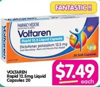 Your Discount Chemist VOLTAREN Rapid 12.5mg Liquid Capsules 20 offer