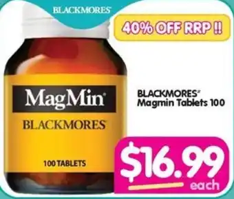 Your Discount Chemist BLACKMORES Magmin Tablets 100 offer