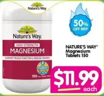 NATURE'S WAY Magnesium Tablets 150