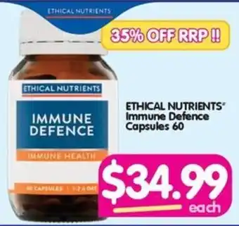 ETHICAL NUTRIENTS Immune Defence Capsules 60
