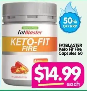 Your Discount Chemist FATBLASTER Keto Fit Fire Capsules 60 offer