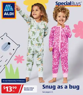 ALDI Bonds Infant Wondersuit offer