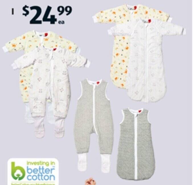Baby Sleeptime Infant Sleeping Bag or Suit offer at ALDI