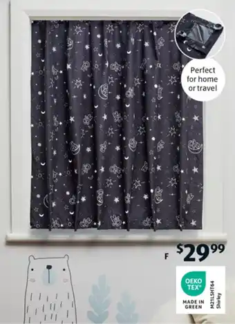 ALDI Portable Children's Block Out Curtain offer