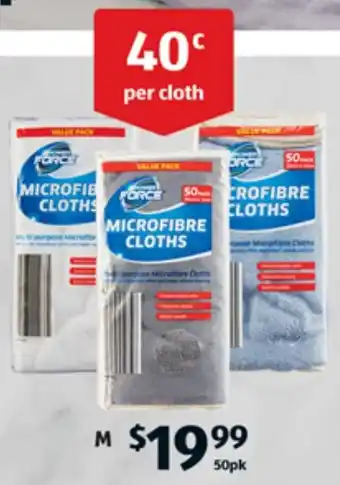 Microfibre Cloths 50pk
