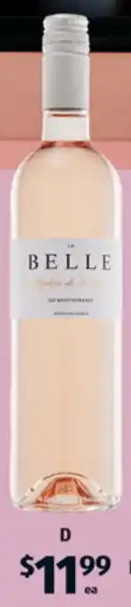 ALDI La Belle Sophia de la Rose - IGP Méditerranée Rosé 2023 750ml offer