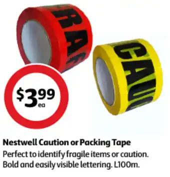 Nestwell Caution or Packing Tape