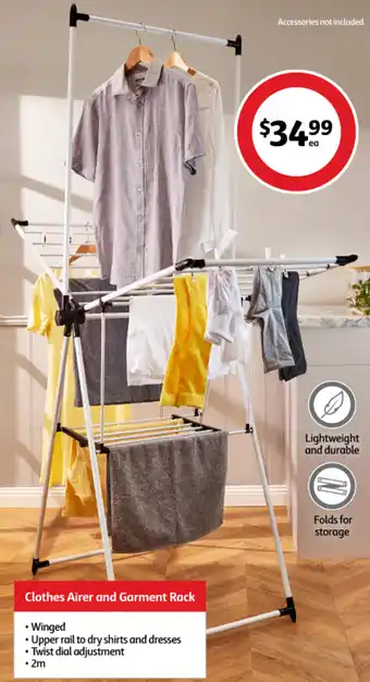 Coles Clothes Airer and Garment Rack offer