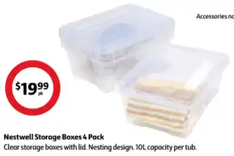 Coles Nestwell Storage Boxes 4 Pack offer