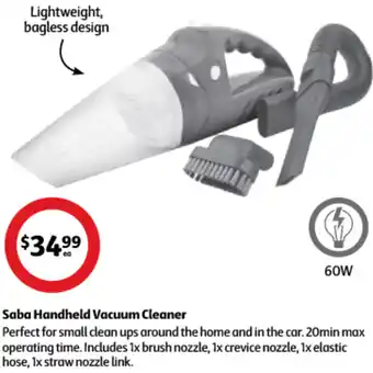 Coles Saba Handheld Vacuum Cleaner offer