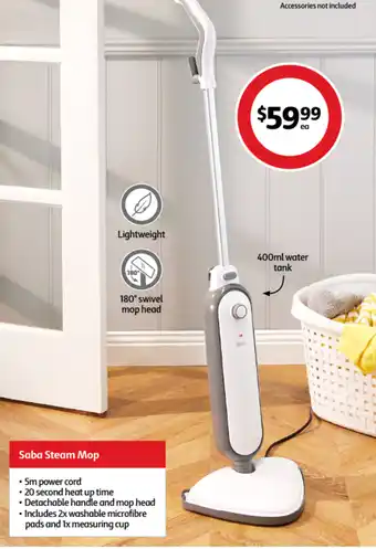 Coles Saba Steam Mop offer