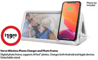 Coles Verve Wireless Phone Charger and Photo Frame offer