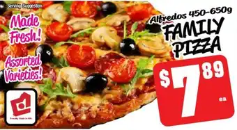 Farmer Jack's Alfredos 450-650g FAMILY PIZZA offer