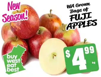 Farmer Jack's WA Grown Bags of FUJI APPLES offer