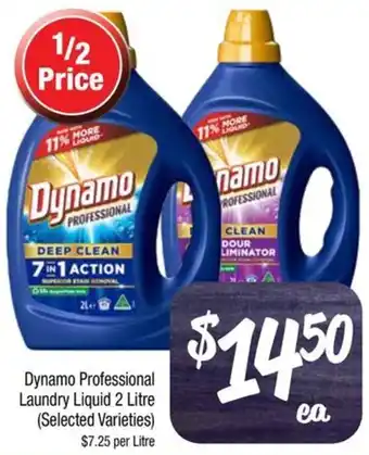 Farmer Jack's Dynamo Professional Laundry Liquid 2 Litre (Selected Varieties) offer