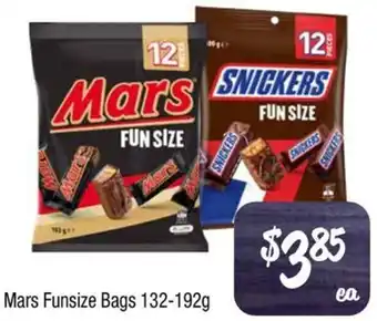 Farmer Jack's Mars Funsize Bags 132-192g offer