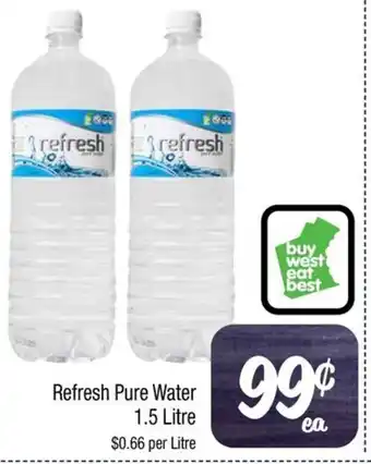 Farmer Jack's Refresh Pure Water 1.5 Litre offer