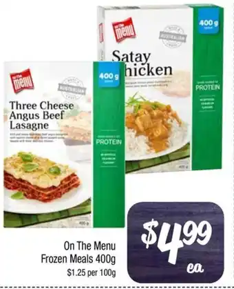 Farmer Jack's On The Menu Frozen Meals 400g offer