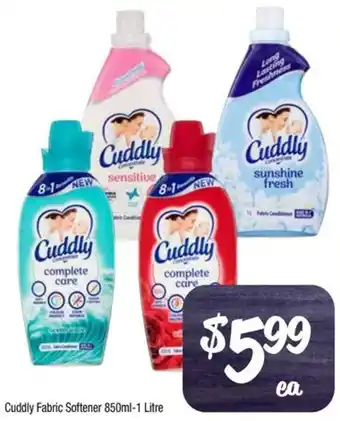 Farmer Jack's Cuddly Fabric Softener 850ml-1 Litre offer