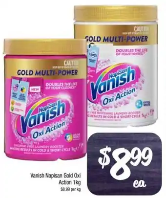 Farmer Jack's Vanish Napisan Gold Oxi Action 1kg offer