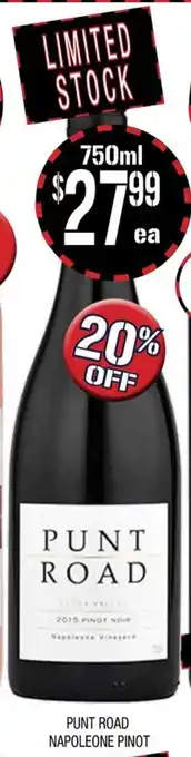 PUNT ROAD NAPOLEONE PINOT 750ml