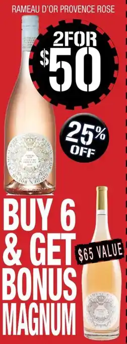 Farmer Jack's RAMEAU D'OR PROVENCE ROSE offer
