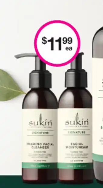 Priceline Sukin Foaming Facial Cleanser or Facial Moisturizer offer