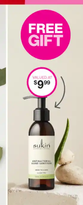 Priceline Sukin Antibacterial Hand Sanitizer offer