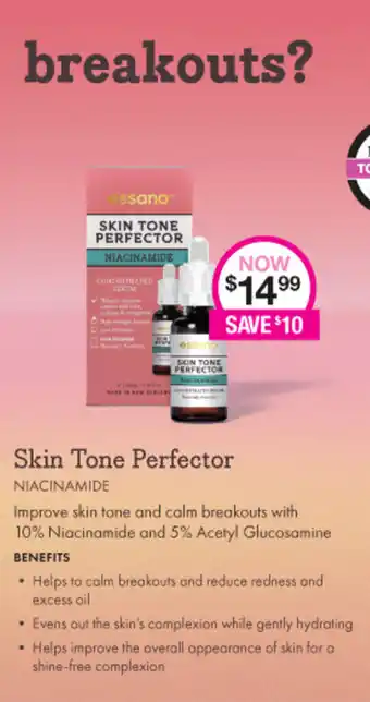 Priceline Essano Skin Tone Perfector Niacinamide offer