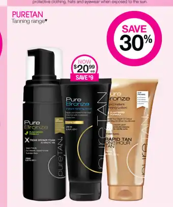 Priceline Pure Tan Tanning Range offer