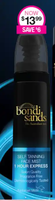 Priceline Bondi Sands Self Tanning Face Mist offer