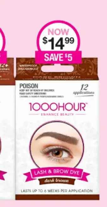 Priceline 1000Hour PoisonLash & Brow Dye offer