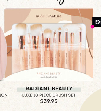 Priceline Nude by Nature Radiant Beauty Luxe 10 Piece Brush Set offer