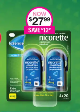 Priceline Nicorette Lozenges offer