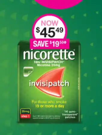Priceline Nicorette Invisipatch offer