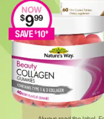 Priceline Nature's Way Beauty Collagen Gummies offer