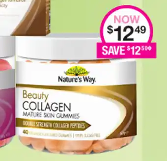 Priceline Nature's Way Beauty Collagen Mature Skin Gummies offer