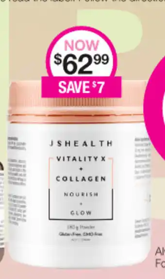 JSHealth Vitality X + Collagen 180g