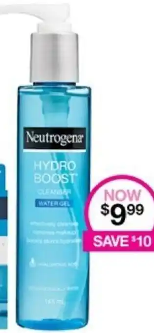 Priceline Neutrogena HYDRO BOOST CLEANSER WATER GEL offer