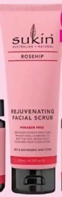 Priceline sukin ROSEHIP REJUVENATING FACIAL SCRUB offer