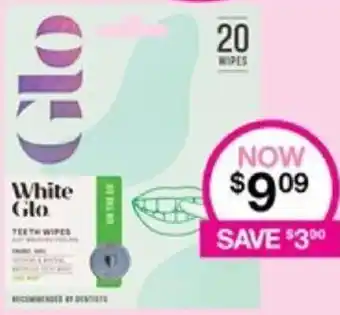 Priceline White Glo Teeth WIPES offer