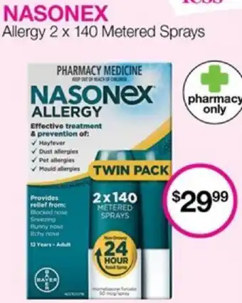 NASONEX Allergy 2 x 140 Metered Sprays