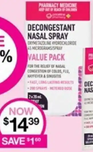 DECONGESTANT NASAL SPRAY 20ml
