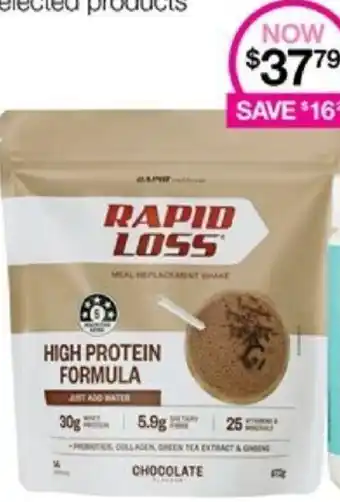 Priceline RAPID LOSS HIGH PROTEIN FORMULA 30g offer