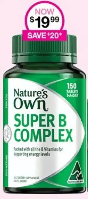 Priceline Nature's Own SUPER B COMPLEX offer