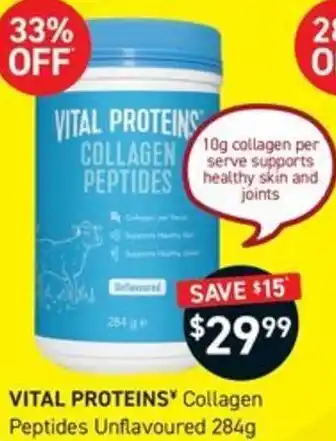 VITAL PROTEINS Collagen Peptides Unflavoured 284g