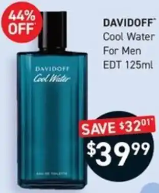 DAVIDOFF Cool Water For Men EDT 125ml