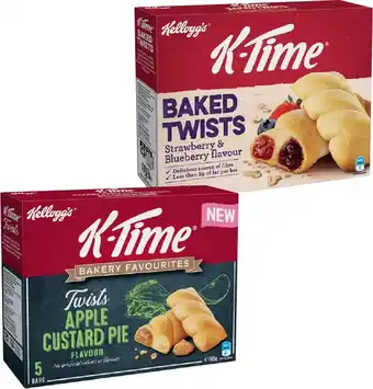 IGA Kellogg’s K-Time Twists or Bakery Favourites 5 Pack Selected Varieties offer